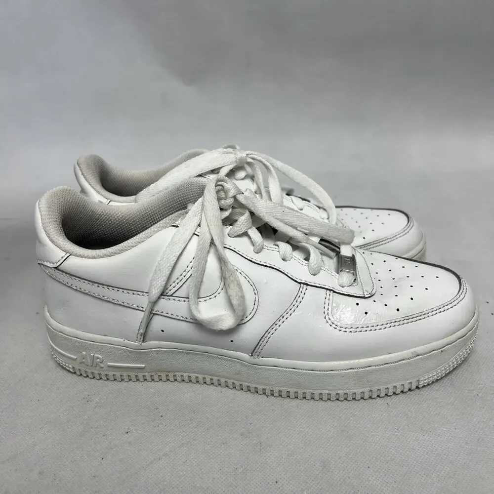 Nike Air Force 1 Low Triple White Youth Size 6.5 Y 314192 117